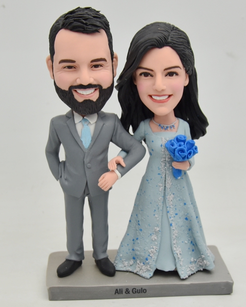 Custom cake toppers wedding couple annniversary